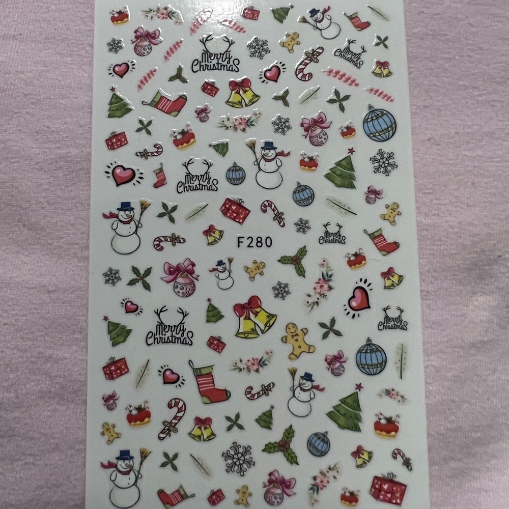Holiday nail stickers F280 NWOT